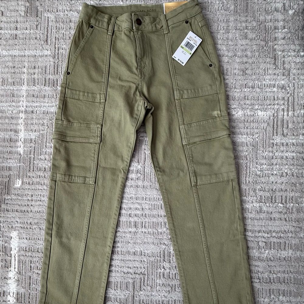 Michael Kors Women's Selma Straight Ankle High Rise Pants  ($110) Size 2